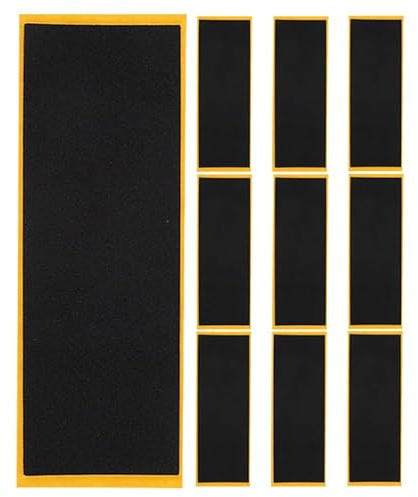 MOLUCKFU 10 Stück Rutschfeste Finger Skateboard Grip Tapes Selbstklebende Griffbrett Aufkleber Für Fingerboard Zubehör Für Tricks Präzise Kontrolle Und Sicheren Halt 4.33 X 1.50 in