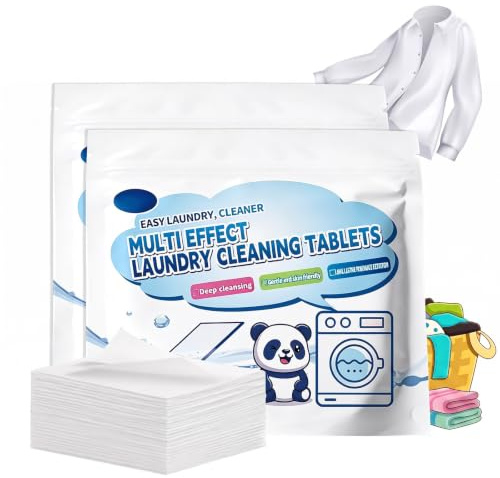 Hojas De Detergente Para Ropa 120 Lavados,Detergente En Tiras Para Lavadora | Biodegradable y Soluble en Agua, Compacto e Ideal para Viajes y Hogar