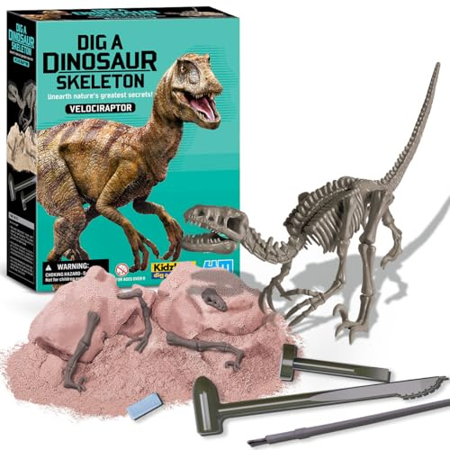 4M Kidz Labs Dig a Velociraptor Skeleton