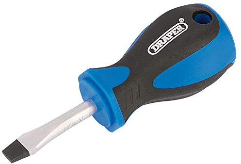 Draper 63260 Engineer's Plain Slot 6.0mm Flared Tip Screwdriver, 38 mm Blade Length