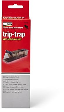 Pest-Stop Trip-Trap - Traps for Indoors - Reusable Snap Traps - Rats Trap for Rodent Control - Mouse Traps for Home and Office - Easy to Clean - Safe and Secure