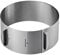GEFU Tortenring TONDO – Verstellbarer Backrahmen aus Edelstahl | Ø 16–32 cm | Hitzebeständig bis 300°C | Mit Griffen & Skalierung | Höhe 8,5cm
