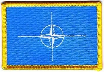 Flaggen Aufnäher Patch NATO Fahne Flagge NEU