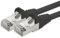 1aTTack.de Netzwerkkabel CAT 5e folien und geflechtgeschirmt SFTP Netzwerk Patch-Kabel mit 2x RJ45 Stecker 10m schwarz