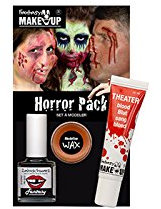 NEU Blut-Set Halloween: Blut, Wachs, Zahnschwarz