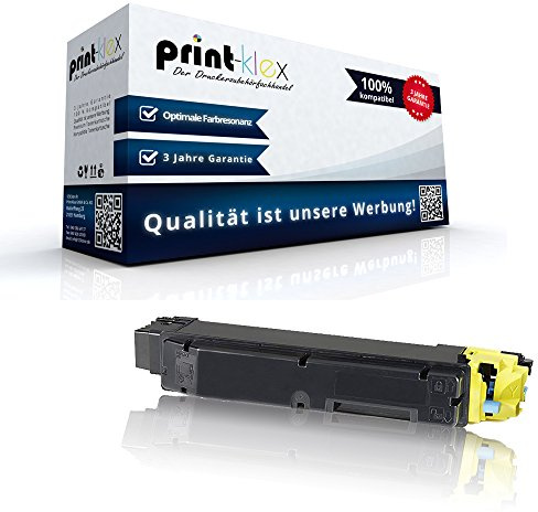 Print-Klex Tonerkartusche kompatibel für Kyocera ECOSYS M 6035 cidn M 6535 cidn TK-5150 Y TK5150Y TK 5150 Y Gelb Yellow - Office Plus Serie