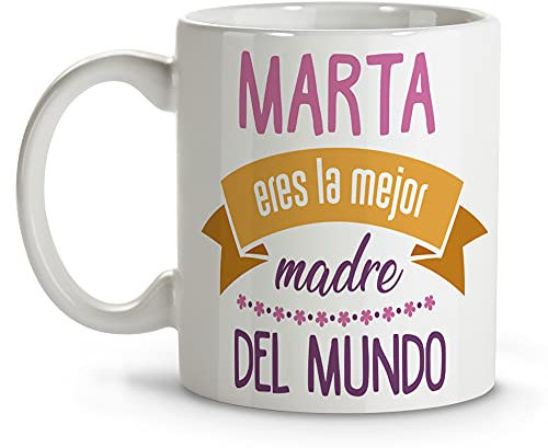 LolaPix Taza mejor madre del mundo. Regalos Día de la Madre. Taza personalizada. Regalos originales. Varios diseños. Mejor Madre. Taza cerámica 330ml