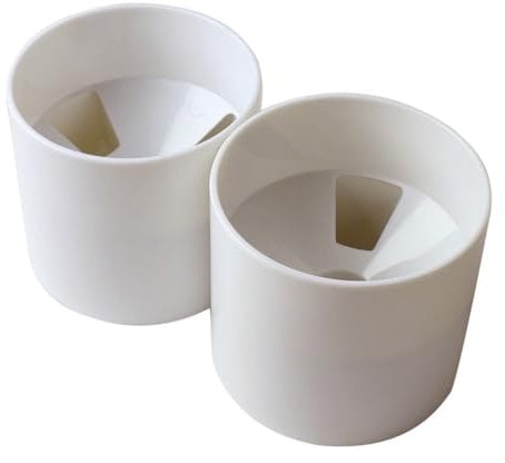 WINOMO 2Pcs 4 Golf Hole Putting Cup Golf Putting Green Set Golf Putter (White)