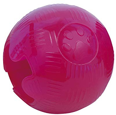 TPR ball Dog GLORIA - Size 9.52 cm - Very resistant - Flexible ball - Take care of the dental health of your dog - Dog Toys - Dog Balls - Orange