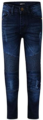 A2Z 4 Kids Boys Stretchy Jeans Ripped Knee Drape Panel Denim Pants Fashion Slim Fit Trousers New Age 5 6 7 8 9 10 11 12 13 & 13-14 Years