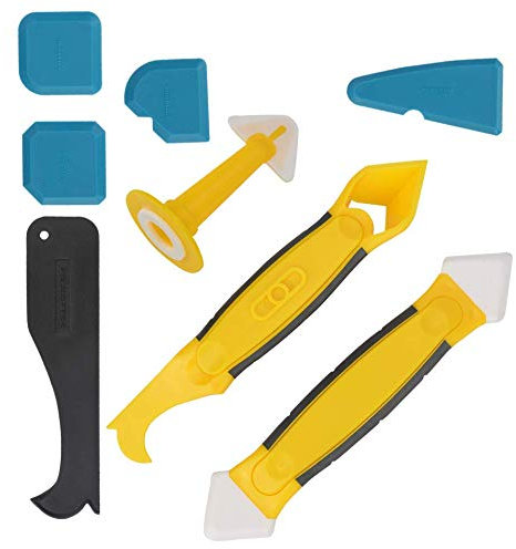 LHKJ 8 Pièces Lisseur Joint Silicone de Lissage Outil de Calfeutrage Coulis,Décorateurs de Calfeutrine Outil Professionnel