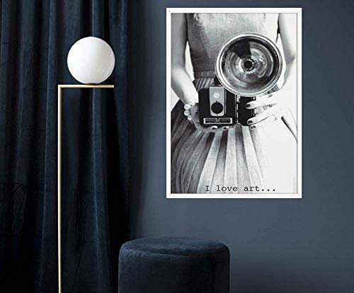 Wandbild Leinwanddrucke Bilder Schwarzweiss-Modemädchen Wandbild Dekoration Bilder Auf Leinwand Fotoleinwand Und Kunstdrucke Auf Wanddeko Für Wohnzimmer Schlaf-Zimmer Wand-Deko,Küche Weihnachten