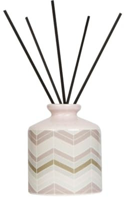 Wax Lyrical Fired Earth Ceramic Darjeeling and Damask Rose, Reed Diffuser Gift Set