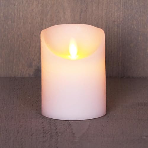Home Wonen Woonaccessoires Kaarsen & Houders Kaarsen Led-kaarsen Batterijverlichting kaars wax rustiek met bewegende vlam 10 cm Anna's Collection