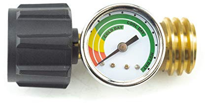 Dyna-Glo Propane Gauge/Leak Detector (Appliance End Fitting Nut x Acme Thread and Female P.O.L.) Heizungszubehör, Messing