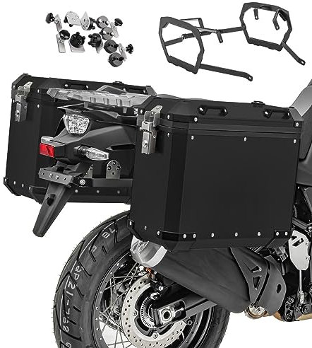 Alu-Koffer + Kofferträger für BMW R 1250 GS 19-23 GX38 schwarz