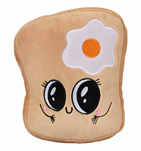 Bauer Spielwaren Food & Co. - Toast: Kuscheltier aus softem Plüsch zum Kuscheln und Liebhaben, 16 cm, braun (12143)