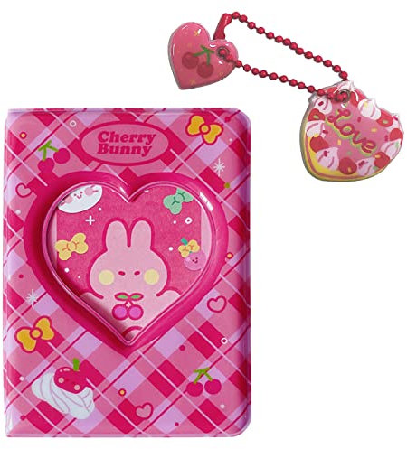 Mini Speicheralbum, 3 Zoll, Liebeskuchenzubehör - Kleiner Fotoalbum mit Kartenhalter für Fotosammlung (40 Stück)