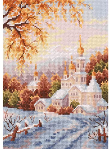 Magic Needle 110-061 ZW Schneekloster Kreuzstichset mit Zählmuster Zweigart Edition, Baumwolle, multifarbig, 15x20cm