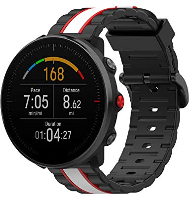 Maucoray Silikon-Sport-Armband, Ersatz-Zubehör-Armband, kompatibel mit Polar Vantage M2/Vantage M/Grit X/Grit X Pro/Unite/Ignite Armband, 20mm for Polar Unite/Ignite