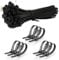 GNCLOUD 100 Pcs Cable Ties, Reusable Cable Ties Heavy Duty Nylon Zip Ties Multi-Purpose Plastic Tie Wraps, Secure Self-Locking Mechanism, for Home, Garden, Office (8 x 350mm)