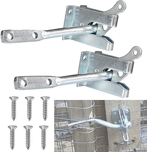 Gartentür Riegel,Dickes Design Gartentür Riegel Edelstahl,Gartentorverschluss,Gartentorfalle Edelstahl,Hardware Schloss Bolzen Schloss-Riegel für Weide, Bauernhof, Zäune, Holztüren