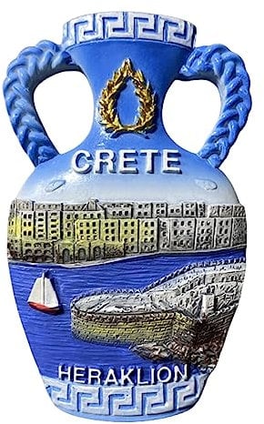 Heraklion Crete Greece Refrigerator Magnet Travel Souvenir 3D Fridge Decoration Magnetic Sticker Craft Collection