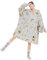 THREE POODLE Übergroße Decken Hoodie und Kuschelsocken 2er Set, Sherpa Sweatshirt Hoodie und Stoppersocken für Damen Herren Kinder, Einheitsgröße