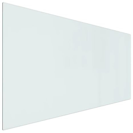 vidaXL Kaminofen Glasplatte Kaminplatte Kaminglas Ofenglas Bodenplatte Funkenschutzplatte Glasbodenplatte Kaminbodenplatte Rechteckig 100x50cm