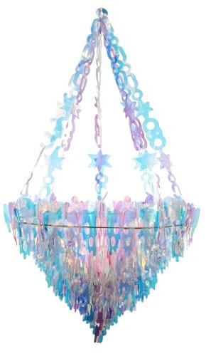 BRAVESHINE Holografische Schillernde Kronleuchter Form hängende Dekoration für Weihnachten Geburtstage Party Deko Raum Dekoration