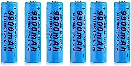 Batterie Rechargeable AA 3,7 V 9900 MAh ION, Pile Bouton De Qualité Supérieure avec Puissance Longue Durée pour Lampe De Poche Et Jouets