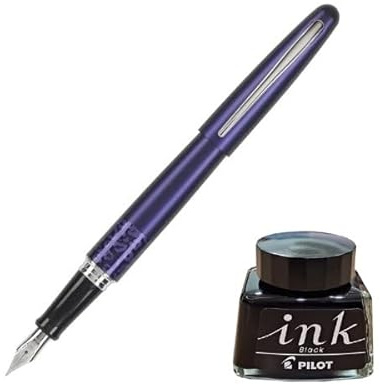 Pilot MR2 Leopard Füllfederhalter, mittelgroß, mit 30 ml schwarzer Tintenflasche