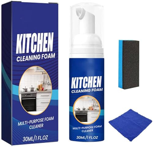 Heavy-Duty Kitchen Foaming Degreaser & Cleaner, Multi-Purpose Cleaner Spray, All-Round Kitchen Cleaning Foam, All-Round Kitchen Cleaning Foam, 30ml (1pcs)