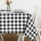mosayt kleine Wachstuchtischdecke Mitteldecke Outdoor 100 x 100 cm Schwarz Weiß kariert,quadratisch PVC Tischdecke wetterfest für Garten,Esstisch,Balkon,Party,Geburtstag,Couchtisch