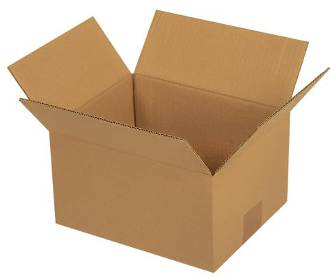 MyPack 100 Faltkartons 395 x 295 x 140 mm Braun (Außenmaß 400 x 300 x 150 mm) KK 86 1-wellig Versandkarton für mittelgroße Waren DHL Paket DPD GLS Kartons