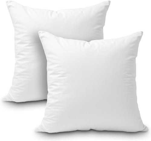 ForenTex Relleno Cojín 50x50 cm (Pack 2), Fibra Virgen Siliconada, Hipoalergénico, Suave y Transpirable, Alta Recuperación, Ideal para Sofá, Cama y Hogar
