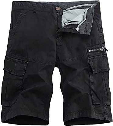 Cargo-Shorts für Herren, Baumwolle, Fitnessstudio, athletisch, Jogger, kurze Hose, Sommer, entspannte Passform, Arbeitsshorts, große und große Größen, Sommer, Vintage, Freizeit, 3/4-Hose mit mehreren