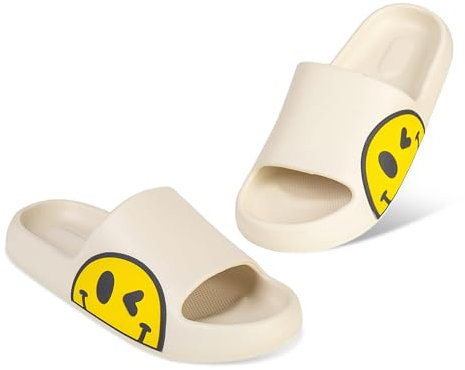 Ciabatte Donna Uomo estive da Spiaggia Sandali,Infradito Morbide Scarpe da doccia Antiscivolo Pantofole estive per Bambino ed Bambina per interni esterni(bianca,37/38)