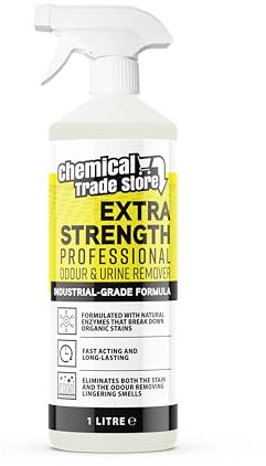 Chemical Trade Store - Professional Odour & Urine Remover 1L - Enzyme-Based Cleaner for Pet & Household Smells - Eliminates Stains & Bad Odours from Carpets, Upholstery & Hard Floors
