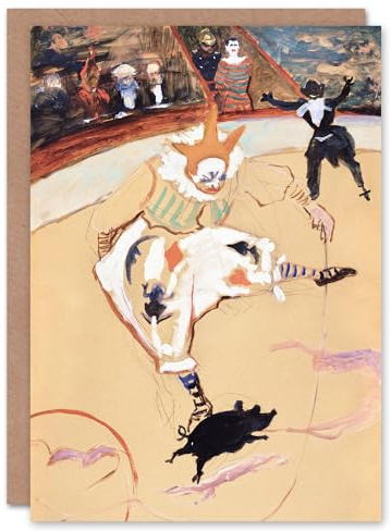 Artery8 Toulouse Lautrec Art Card Medrano Circus With a Piglet