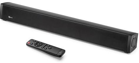 TELE System Barre de Son TS5430W Sonic 30W Bluetooth 5.0, 12V avec HDMI Arc, AUX, USB, pour TV et Caravane - Son Puissant, Design Compact, câble de Voiture Inclus, Lecteur multimédia, télécommande