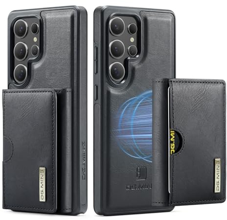 UDBKKDX 2 in 1 Detachable Wallet & Phone Case For iPhone 11, Supports Wireless Charging Magnetic case cover Black