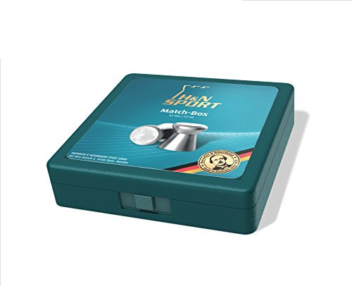 H&N Matchbox für Diabolo / Luftgewehrkugeln (Petrol)