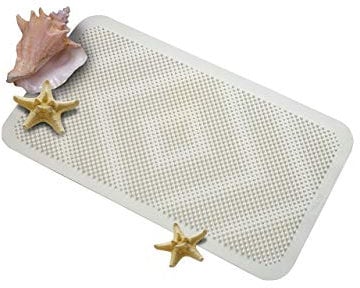 Rayen, weiß, Massagematte für Badewanne, Naturkautschuk, 35 x 65 cm, (Rectangular)
