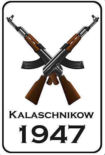 Deko 7 Blechschild Kalaschnikow 1947 30 x 20 cm