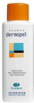 Rueber Dermopel Shampoo 400 ml | Shampoo für empfindliche Kopfhaut | stärkt die Abwehrmittel der Kopfhaut und verhindert Austrocknung | Anti-Schuppen-Shampoo für Damen und Herren für trockenes Haar