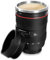 Tazza da caffè divertente a forma di obiettivo per fotocamera da 350 ml con coperchio | Tazza da viaggio termica per bevande calde e fredde Colore nero
