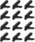 TRIWONDER Tarp Clips Camping Tent Clips Small Awning Clips Tarp Clamps Lock Grip Guy Rope Clips Grab Grips for Tent Tarpaulins (Mini Clips - 12 Pcs)