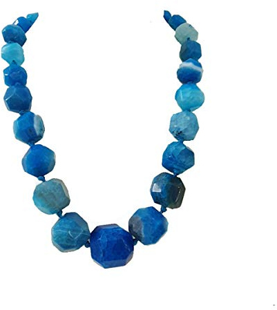 TreasureBay, Splendida collana grossa da donna con pietre di agata