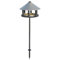 VOSS.garden Vogelhaus „Odensee“ Fichte rund inkl. Vogelfutter und Metallständer schwarz, Dach verzinkt, dänisches Design, Wildvogel, Vogel